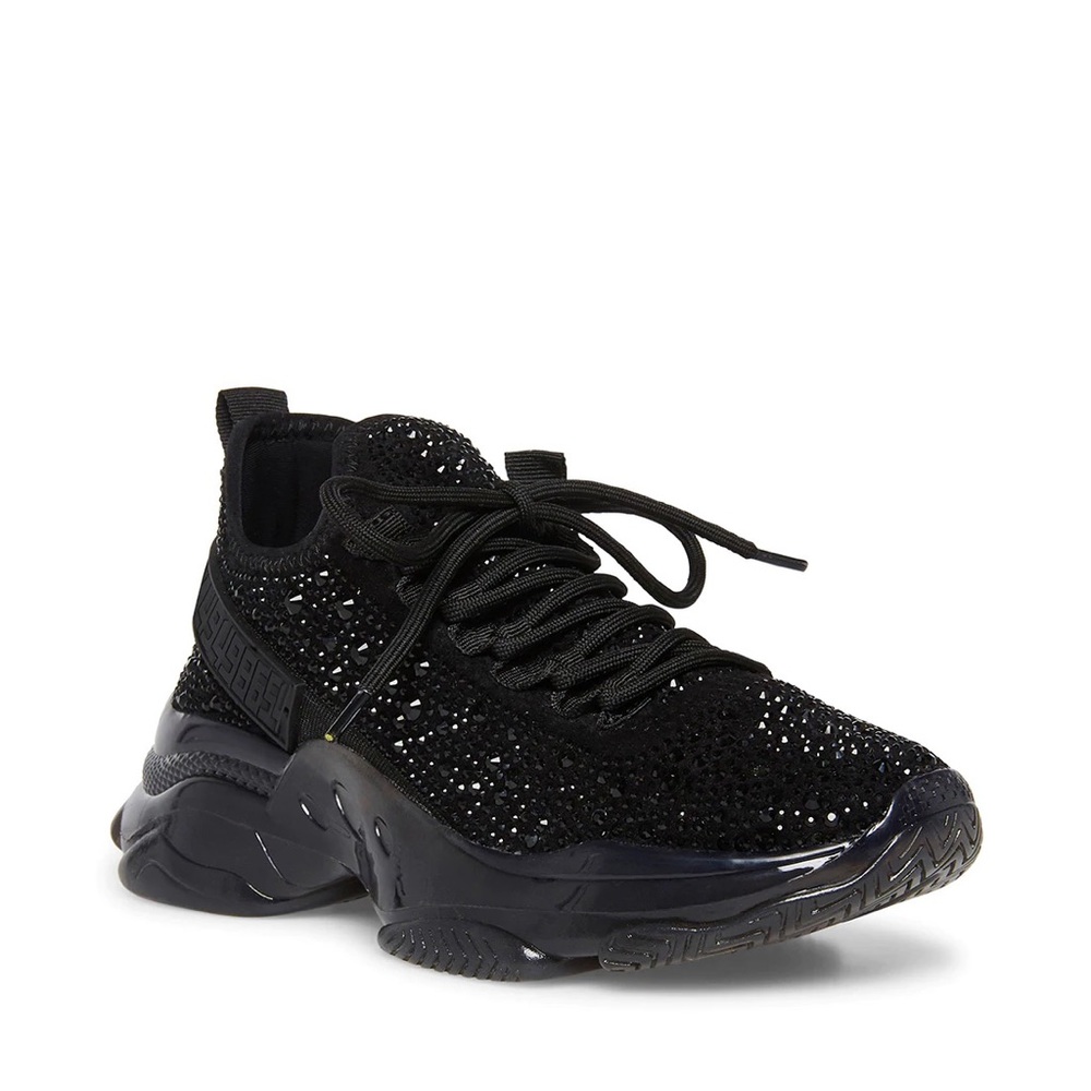 Steve Madden MAXIMA-R BLACK SNEAKERS - Picture 2 of 8